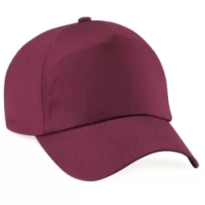 Beechfield Unisex Plain Original 5 Panel Baseball Cap (One Size) (Burgundy)