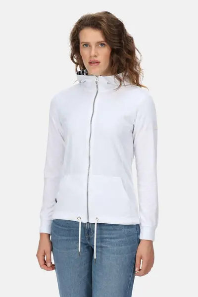 Regatta Coolweave Cotton 'Bayarma' Full Zip Hoodie White