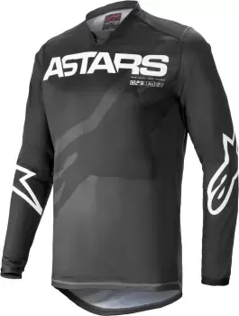 Alpinestars Racer Braap Motocross Jersey, black-white, Size L, black-white, Size L