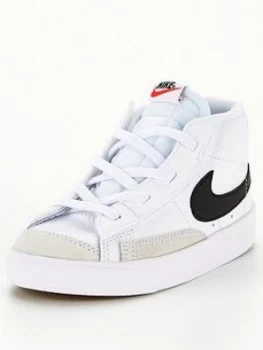 Nike Blazer Mid 77 Trainer - White/Black, Size 5.5