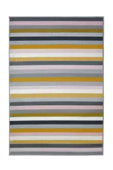 Homemaker Pastel Stripe Rug - 80x150cm - Multicoloured