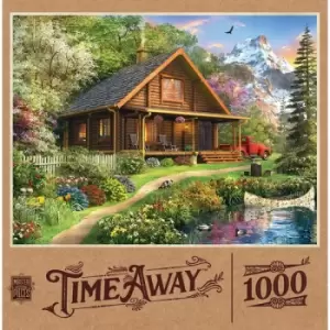 Masterpieces Puzzle Time Away Mountain Retreat Puzzle 1000 Piece Jigsaw Puzzle