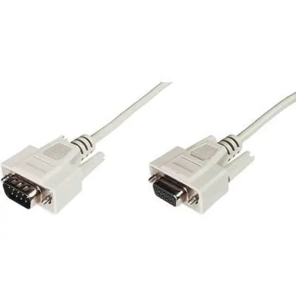 Digitus Digitus Series Cable extension [1x D-SUB-plug 9-pin - 1x D-SUB socket 9-pin] 2m Beige AK-610203-020-E