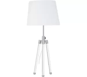 INTERIORS by Premier Halia Table Lamp - Nickel