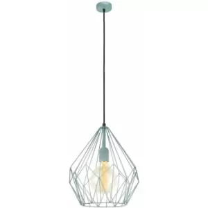 Hanging Ceiling Pendant Light Mint Wire Cage 1x 60W E27 Hallway Feature Lamp