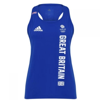 adidas Team GB Training Tank Top Ladies - Royal Blue