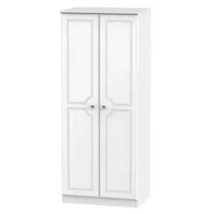 Lisbon Ready Assembled Two Door Wardrobe White