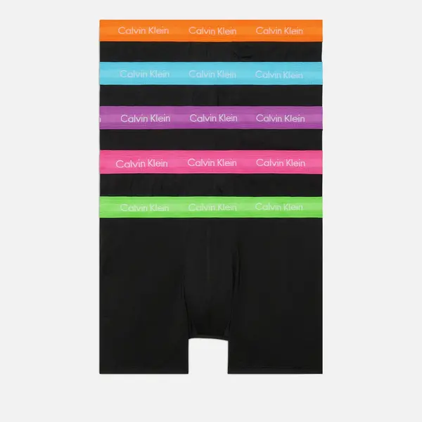 Calvin Klein Pride 5-Pack Cotton-Blend Boxer Briefs - XL Black Underwear and Nightwear male 000NB3917ANL5 XL