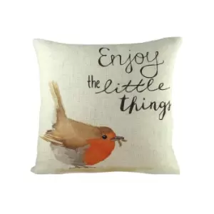 Evans Lichfield Robin Cushion Cover (One Size) (Brown/Orange/Off White)