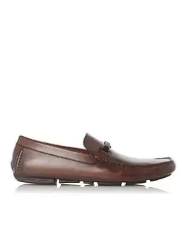 Dune London Beacons Loafer - Dark Brown, Size 8, Men