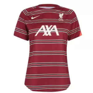 Nike Liverpool Pre Match Shirt 2021 2022 Ladies - Red