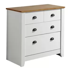 Ludlow White 4 Drawer Chest White