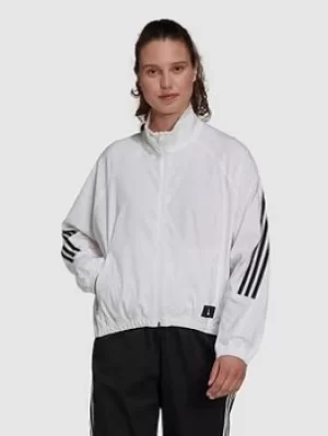 adidas Future Icons Woven Track Top, White Size XS Women