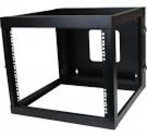 Startech 8u 22" Depth Hinged Open Frame Wall Mount Server Rack