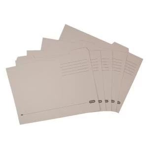 Elba Tabbed Folder Economy 170gsm Foolscap Buff Pack of 100 100090124