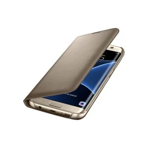 Samsung EF-NG935PFEGWW Galaxy S7 Edge LED Cover in Gold