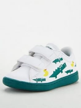 Lacoste Infant Boys Carnaby Evo 120 Strap Trainer - White/Green, Size 8 Younger