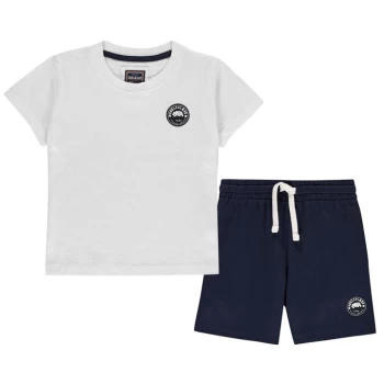 SoulCal Signature Pyjama Short Set Junior Boys - Blue/White