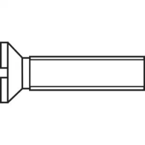 TOOLCRAFT M2,5*8 D963-4.8:A2K 194828 Countersunk screws M2.5 8mm Slot DIN 963 Steel zinc plated 100 pc(s)