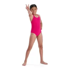 Speedo ECO Endurance+ Medalist Junior Swimsuit Pink 7-8 Years / 26"