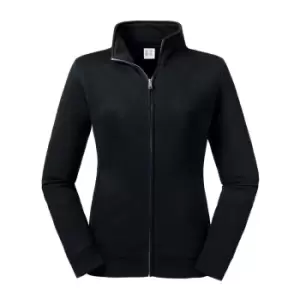 Russell Womens/Ladies Authentic Sweat Jacket (M) (Black)