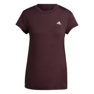 adidas Designed to Move Colorblock Sport T-Shirt (Maternity - Shadow Maroon / White