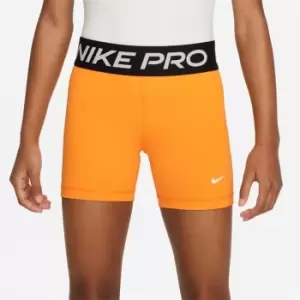 Nike Pro Shorts Junior Girls - Orange