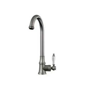 Taylor & Moore Hastings Traditional Kitchen Mixer Tap with Swivel Spout & Single Lever - Brushed Nickel