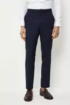 Mens Slim Fit Navy Tonal Grindle Suit Trouser