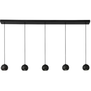 Searchlight Eindhoven 5 Light Matt Black Bar Pendant