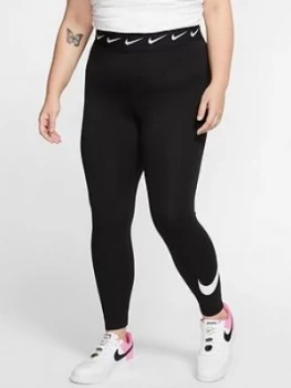 Nike NSW Club Leggings (Curve) - Black, Size 26-28=3X, Women