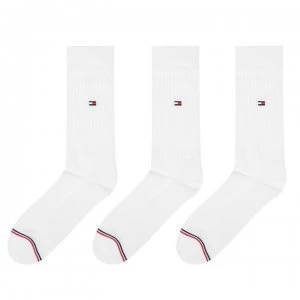 Tommy Bodywear Sports 3 Pack Mens Crew Socks - White