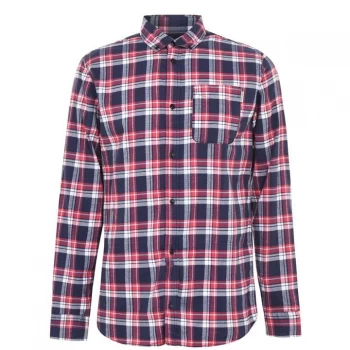 Jack and Jones Check Shirt Mens - Red/Navy Check