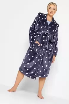 Heart Print Dressing Gown