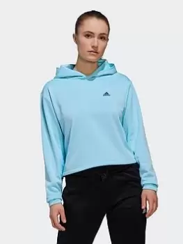 adidas Aeroready Hoodie, Blue Size XL Women