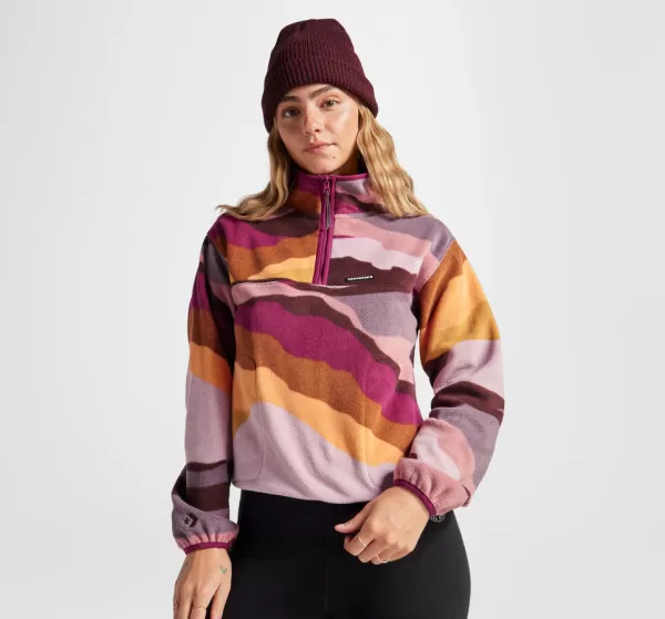 Counter Climate Polar Fleece Abstract Half-Zip Popover