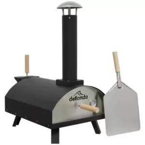 DG10 Portable 14 Wood-Fired Pizza Oven (Black) - Dellonda