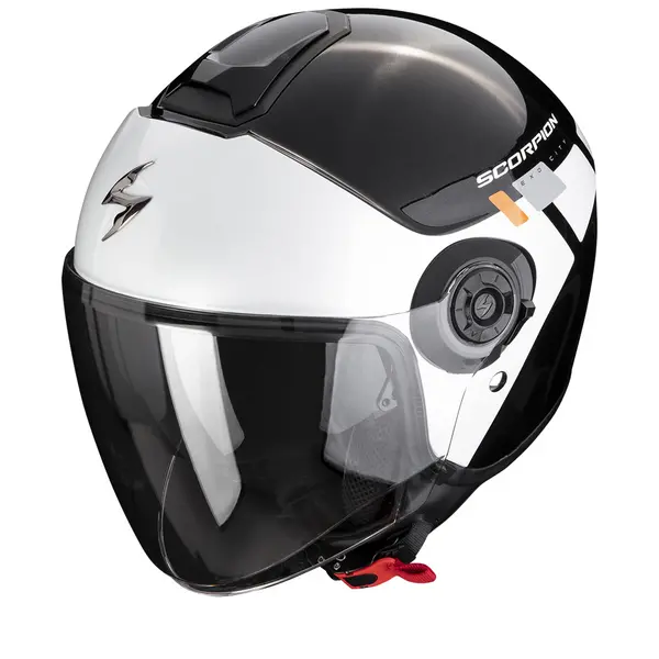 Scorpion Exo-City II Mall Metal Black-White-Silver Jet Helmet S