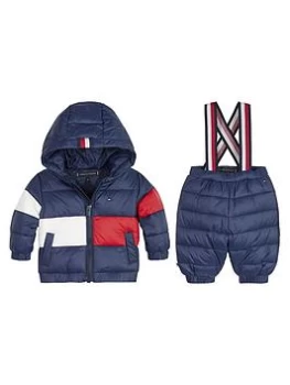 Tommy Hilfiger Baby Boys 2 Piece Ski Suit - Navy, Size 9-12 Months