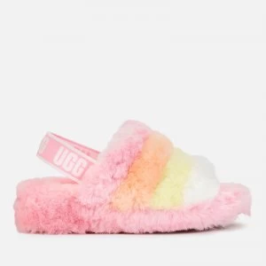 UGG Womens Fluff Yeah Sheepskin Slippers - Sachet Pink - UK 3