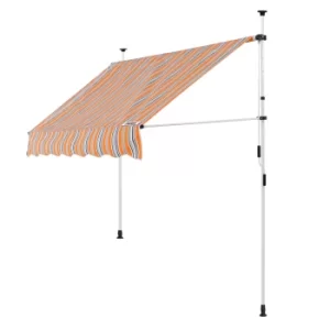 Clamp Awning Orange/Black/White 150cm