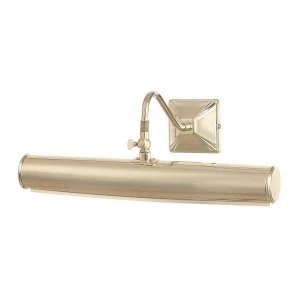 2 Light Large Picture Wall Light Polished Brass, E14