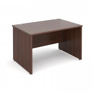 Maestro 25 PL Straight Desk 1200mm x 800mm - Walnut Panel Leg Design