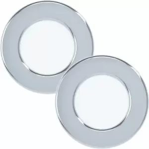 2 pack Wall / Ceiling Flush Downlight Chrome Round Recess Spotlight 2.7W led