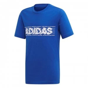 adidas SID Line T Shirt Junior Boys - Royal