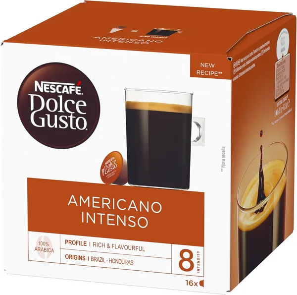 Nescafe Dolce Gusto Americano Intenso Coffee 16 Pods