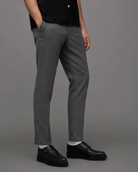 AllSaints Penfold Skinny Puppytooth Trousers