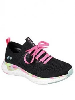 Skechers Girls Solar Fuse Trainers - Black