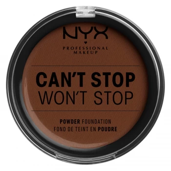 NYX Professional Makeup Can't Stop Won't Stop Powder Foundation (Various Shades) - Deep Walnut