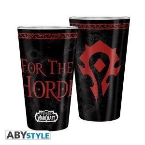 World Of Warcraft - Horde Large Glass